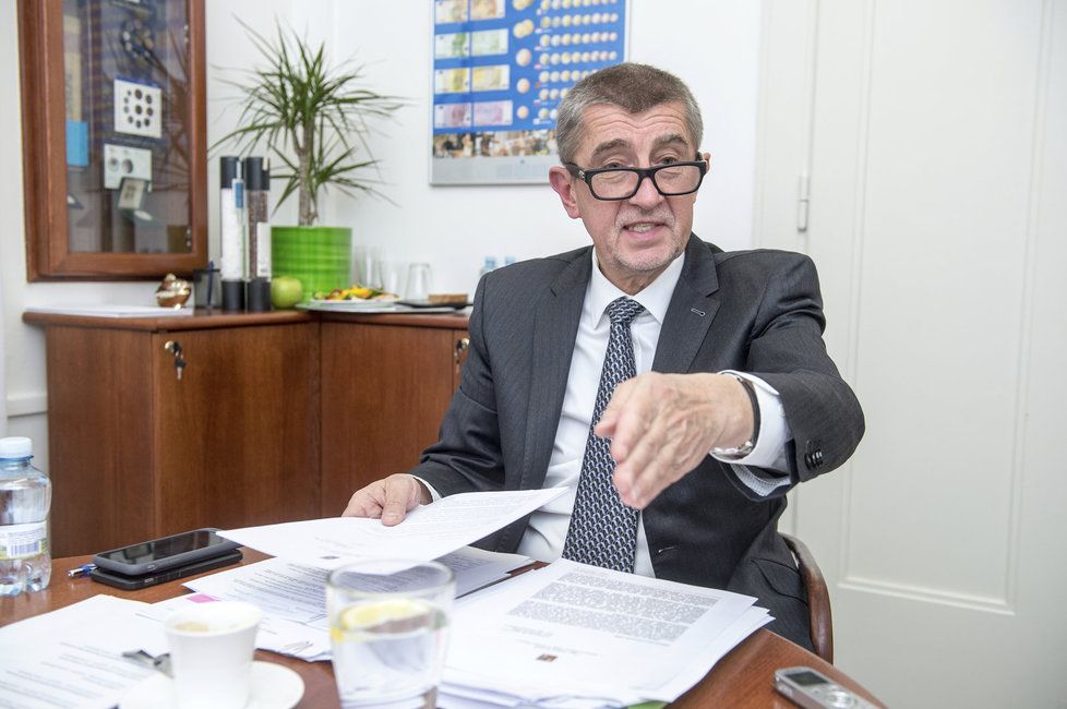 Andrej Babiš při rozhovoru pro Blesk.cz