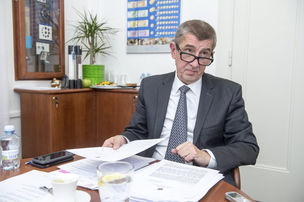 Andrej Babiš při rozhovoru pro Blesk.cz