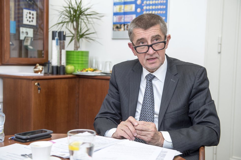 Andrej Babiš při rozhovoru pro Blesk.cz