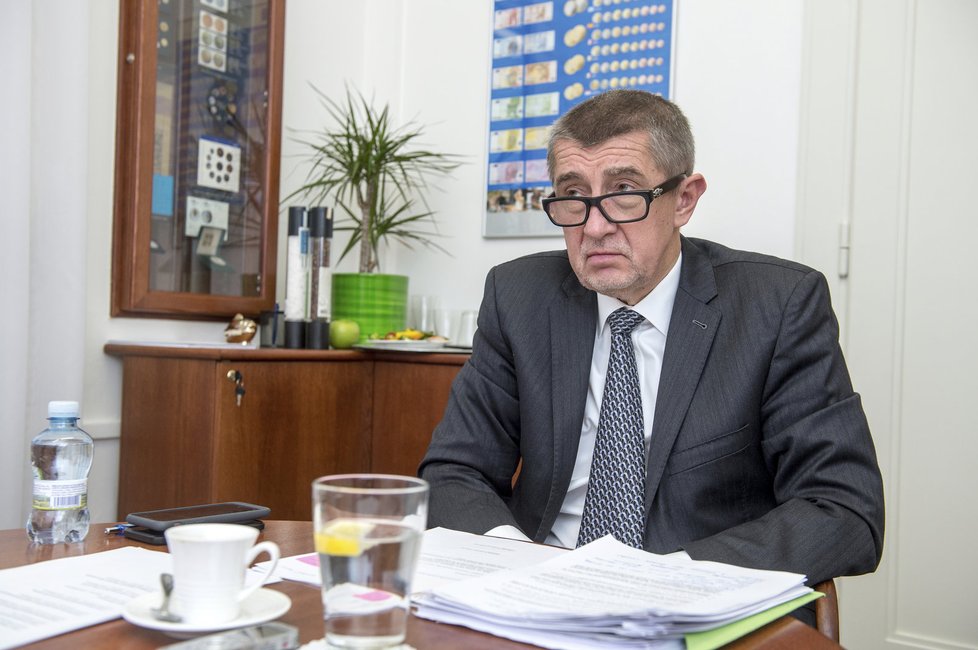 Andrej Babiš při rozhovoru pro Blesk.cz