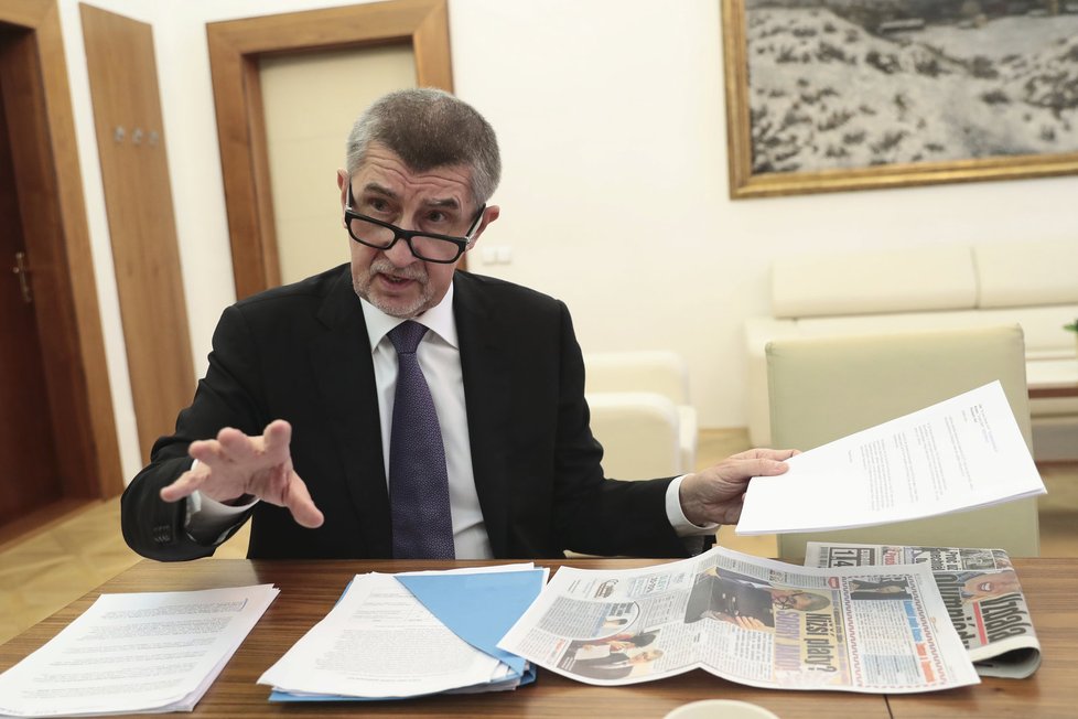 Andrej Babiš při rozhovoru pro Blesk