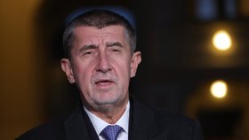 Andrej Babiš po schůzce s Milošem Zemanem na Hradě