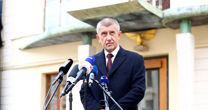 Andrej Babiš (ANO) na Pražském hradě