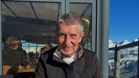 Andrej Babiš (ANO) během silvestra na horách (31.12.2025)