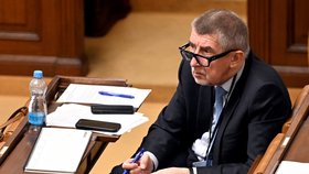 Andrej Babiš (ANO) ve Sněmovně