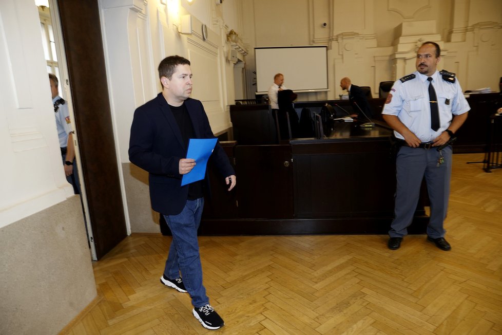 Andrej Babiš mladší u soudu (16.9.2022)