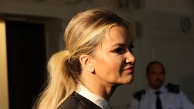 Monika Babišová u soudu. (14.9.2022)
