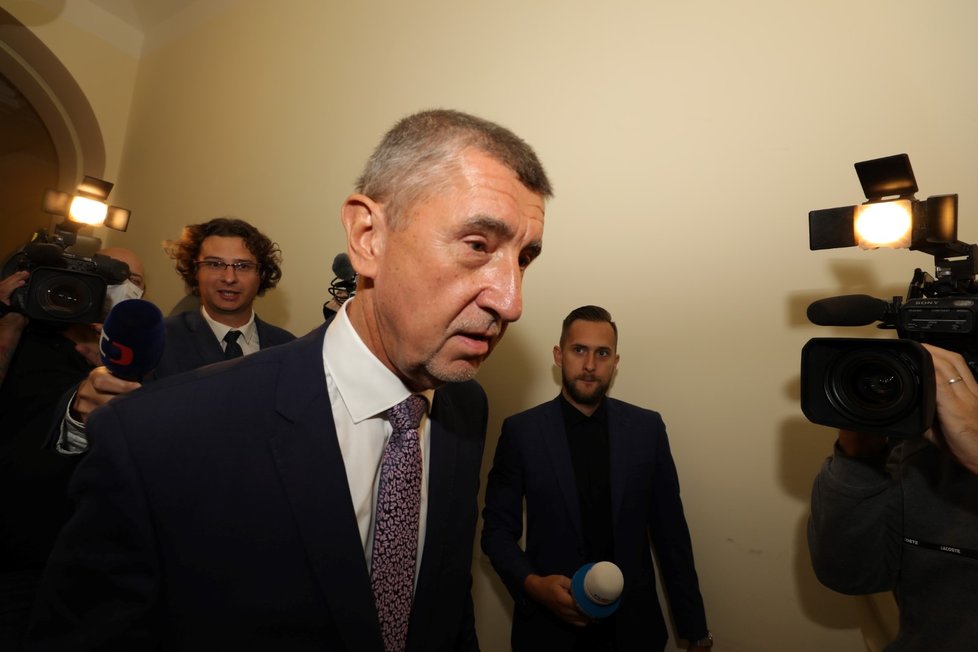 Andrej Babiš u soudu. (15.9.2022)