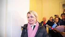 Jana Nagyová u soudu kvůli kauze Čapí hnízdo