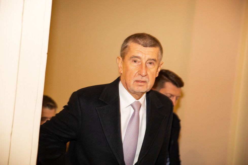 Andrej Babiš u soudu v kauze Čapí hnízdo (4. 1. 2023)