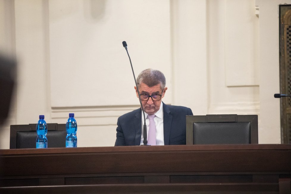 Andrej Babiš u soudu v kauze Čapí hnízdo (4. 1. 2023)