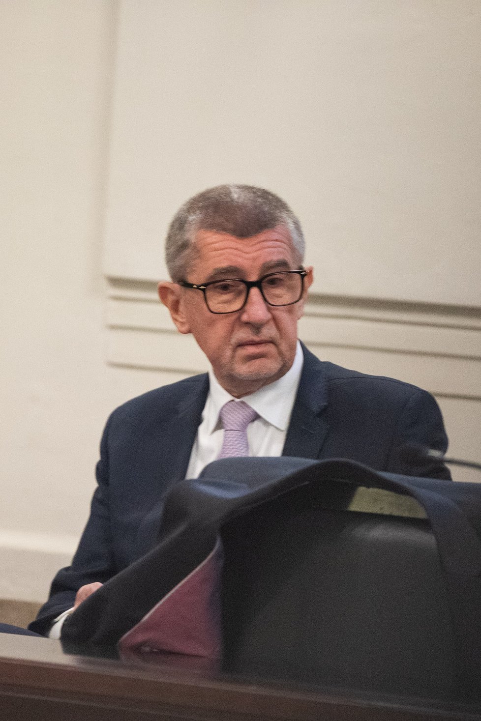 Andrej Babiš u soudu v kauze Čapí hnízdo (4.1.2023)