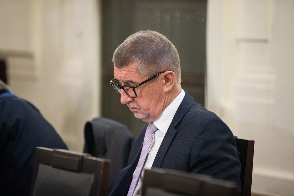 Andrej Babiš u soudu v kauze Čapí hnízdo (4. 1. 2023)