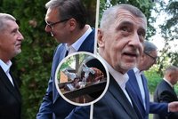 Babiše v Srbsku vítali pečenou krůtou: S prezidentem řešil prodej českých letounů