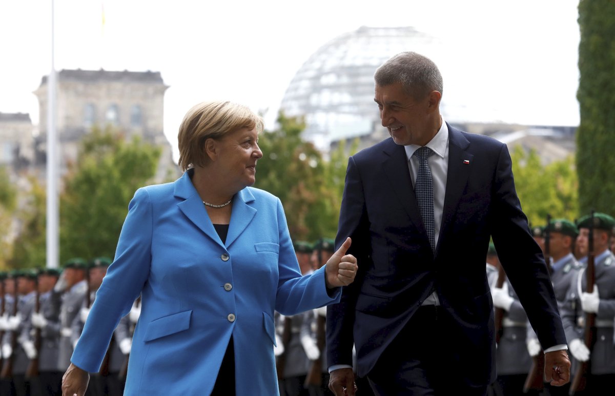 Angela Merkelová přijala v Berlíně Andreje Babiše (5.9.2018)