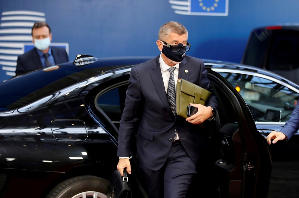 Český premiér Andrej Babiš na evropském summitu v Bruselu