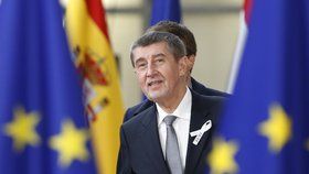 Andrej Babiš (ANO) na summitu EU v Bruselu (22. 3. 2018)