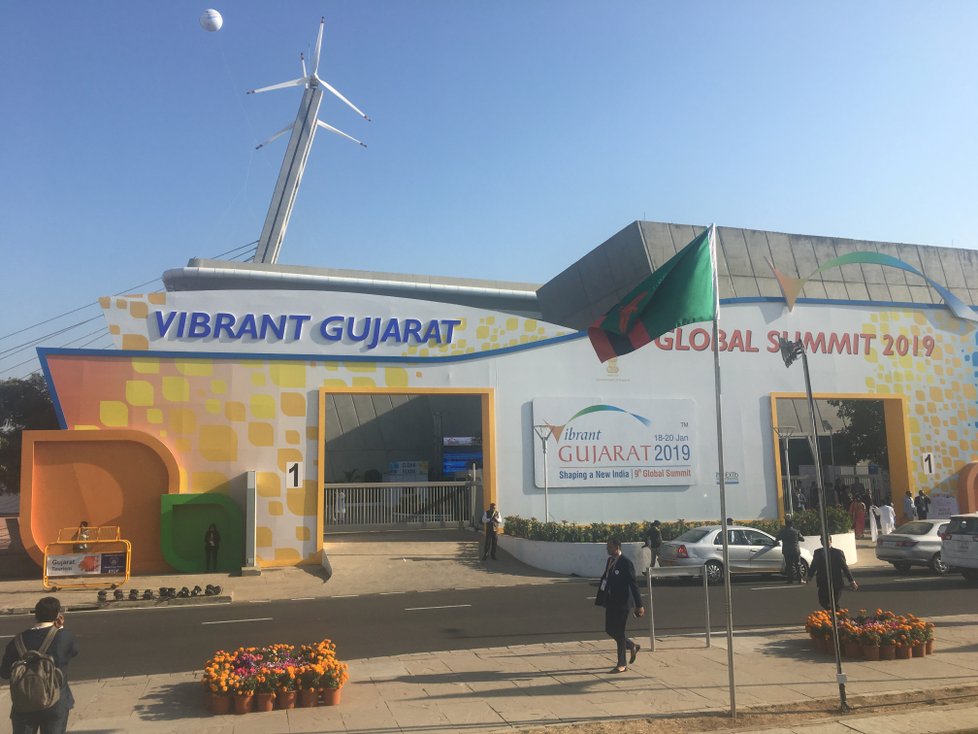 Babiš se zúčastnil summitu Vibrant Gujarat 2019 v indické provincii Gudžarát