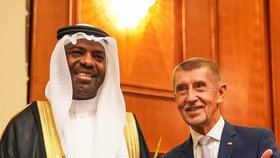 Andrej Babiš se synem Frederikem vyrazil na recepci mezi Saúdy (září 2026)