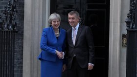 Andrej Babiš se setkal s britskou premiérkou Teresou May