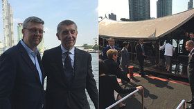 Andrej Babiš poprvé v Bangkoku: Svezl se na lodi a zamířil do luxusního obchoďáku