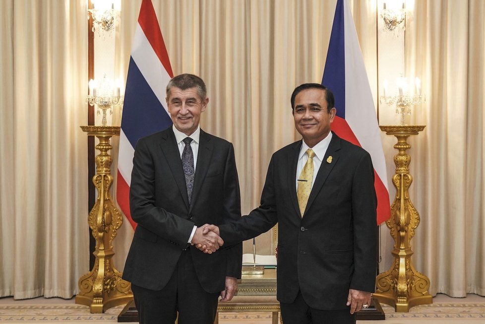 Andreje Babiše přivítal v Thajsku premiér Prayut Chan-o-cha
