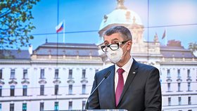 Andrej Babiš na tiskové konferenci po konci jednání