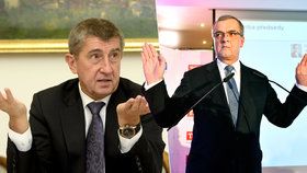 Předsedové proti sobě. Andrej Babiš se pustil do nového šéfa TOP 09 Miroslava Kalouska.