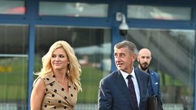 Premiér Andrej Babiš s manželkou Monikou