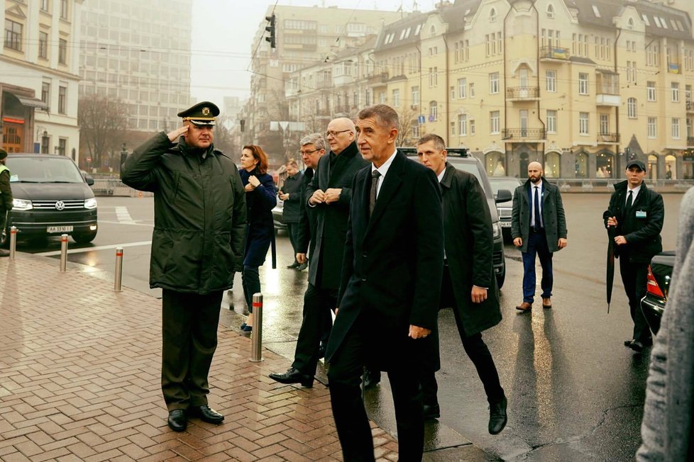 Andrej Babiš na státní návštěvě Ukrajiny.