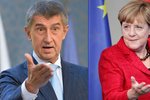 Andrej Babiš řešil summit o migraci s Angelou Merkelovou