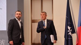 Premiér Andrej Babiš (ANO) ve Strakově akademii po novoročním obědu s prezidentem Pavlem (7.1.2026)