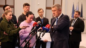 Premiér Andrej Babiš (ANO) ve Strakově akademii po novoročním obědu s prezidentem Pavlem (7.1.2026)