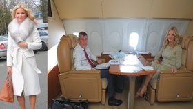 Babiš s Monikou na cestě do USA: Premiérova choť v bílém kabátu i pohled do nitra vládního speciálu