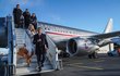 Premiér Andrej Babiš (ANO) se svojí manželkou Monikou před odletem do USA (5.3 2019)