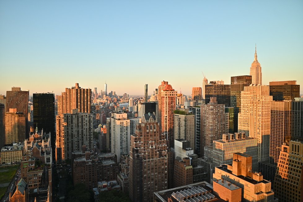 Babišovi v USA: Pohled na ranní New York