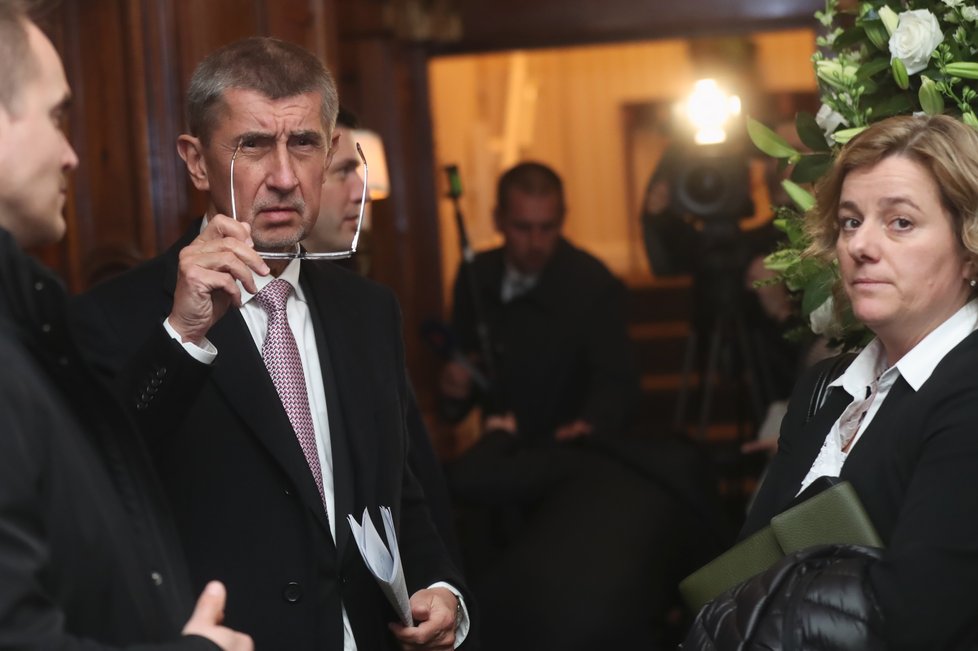 Andrej Babiš při závěrečné tiskovce ve Washingtonu na konci své návštěvy USA