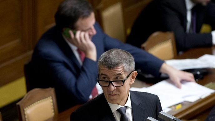 Andrej Babiš v Poslanecké sněmovně