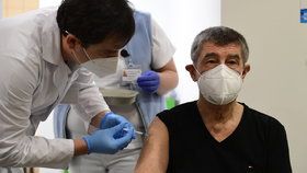 Premiér Andrej Babiš dostal druhou dávku vakcíny (24.1.2021)