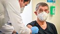 Premiér Andrej Babiš (ANO) dostal druhou dávku vakcíny proti koronaviru (24.1.2021)