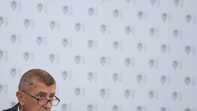 Andrej Babiš na poradě vedoucích zastupitelských úřadů ČR v zahraničí v Černínském paláci (26. 8. 2019)