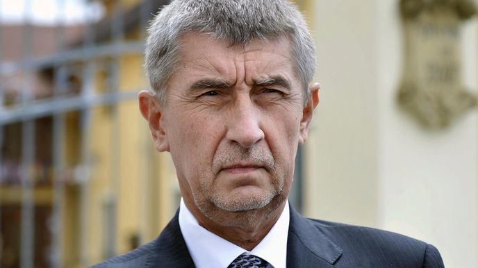 Vicepremiér Andrej Babiš na tiskové konferenci v Plzni