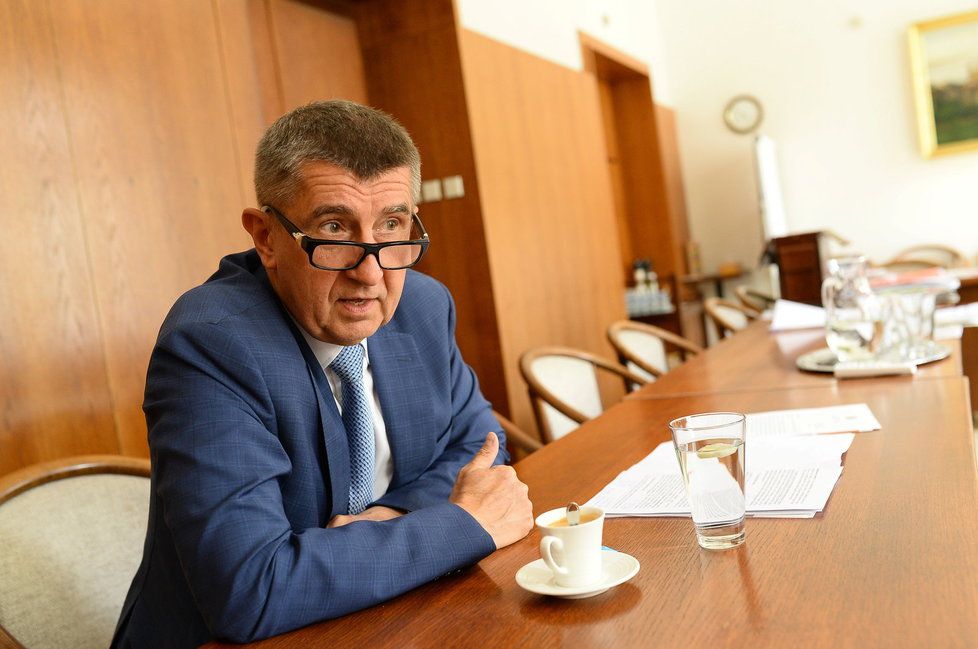 Vicepremiér Andrej Babiš při rozhovoru pro Blesk