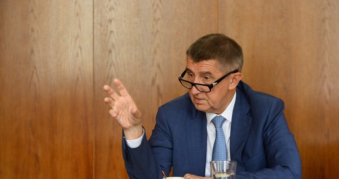 Vicepremiér Andrej Babiš při rozhovoru pro Blesk