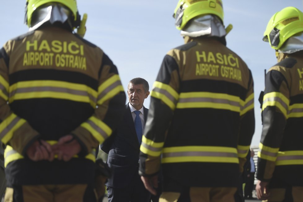 Babiš při vládním výjezdu do Moravskoslezského kraje navštívil i Letiště Leoše Janáčka Ostrava v Mošnově