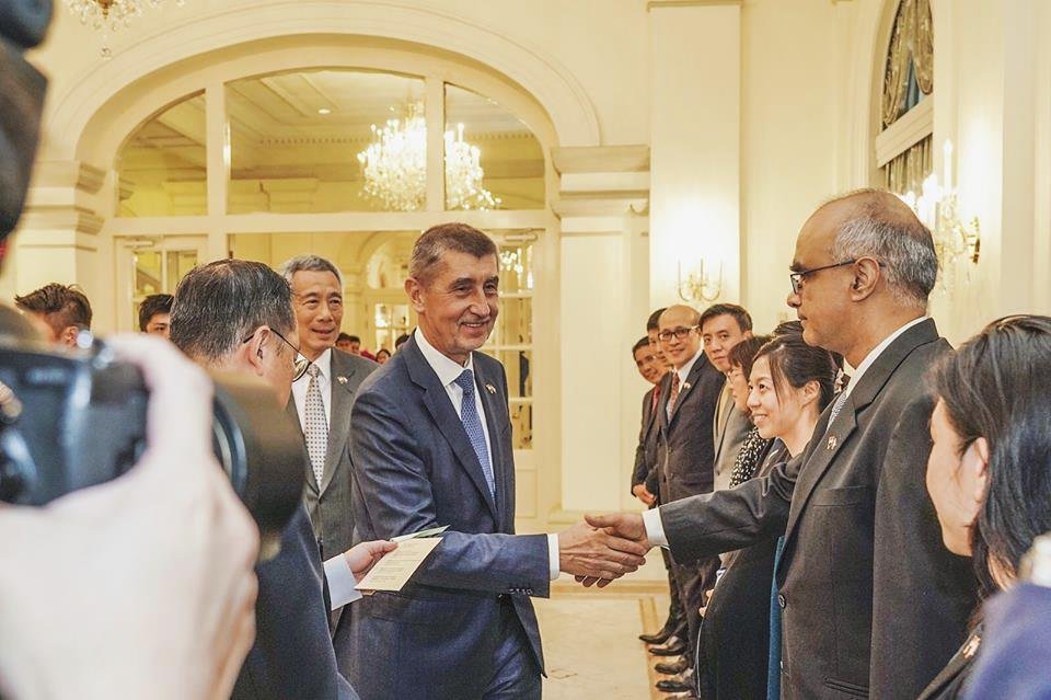 Andrej Babiš na oficiální návštěvě Singapuru