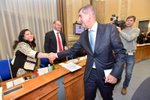 Andrej Babiš zdraví na vládě ministryni práce Jaroslavu Němcovou