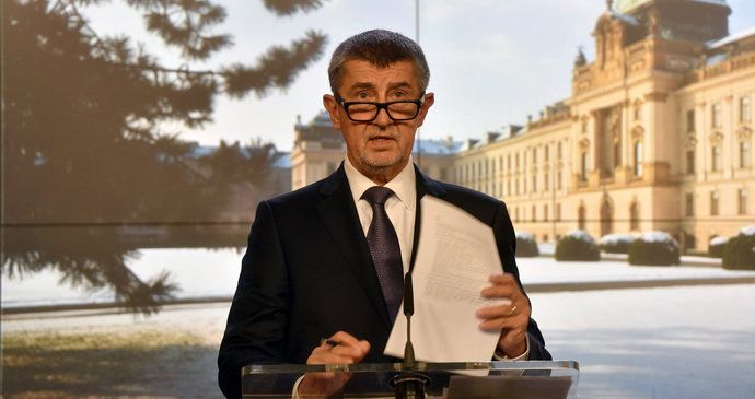 Zasedání vlády Andreje Babiše (ANO), na kterém kabinet projednával návrh programového prohlášení.