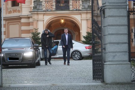 Neformální výjezdní zasedání Babišovy vlády na zámku Štiřín: Ministr zahraničí Tomáš Petříček (9.12.2018)