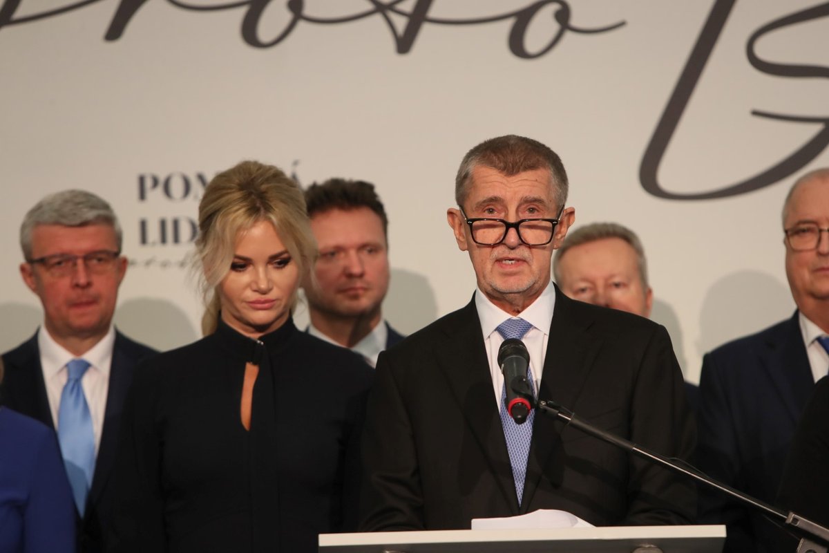 Andrej Babiš na tiskové konferenci k prezidentské kandidatuře. (31.10.2022)